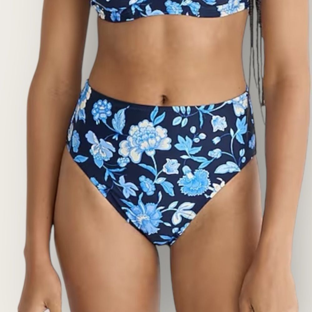 Blue floral bikini bottom size XXS , NWT